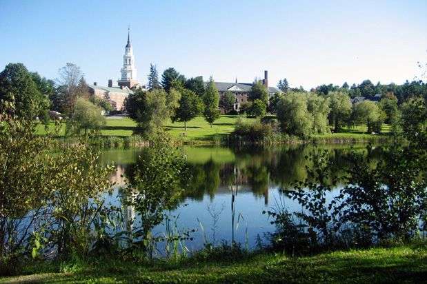 Johnson Pond is featured at Colby College.
