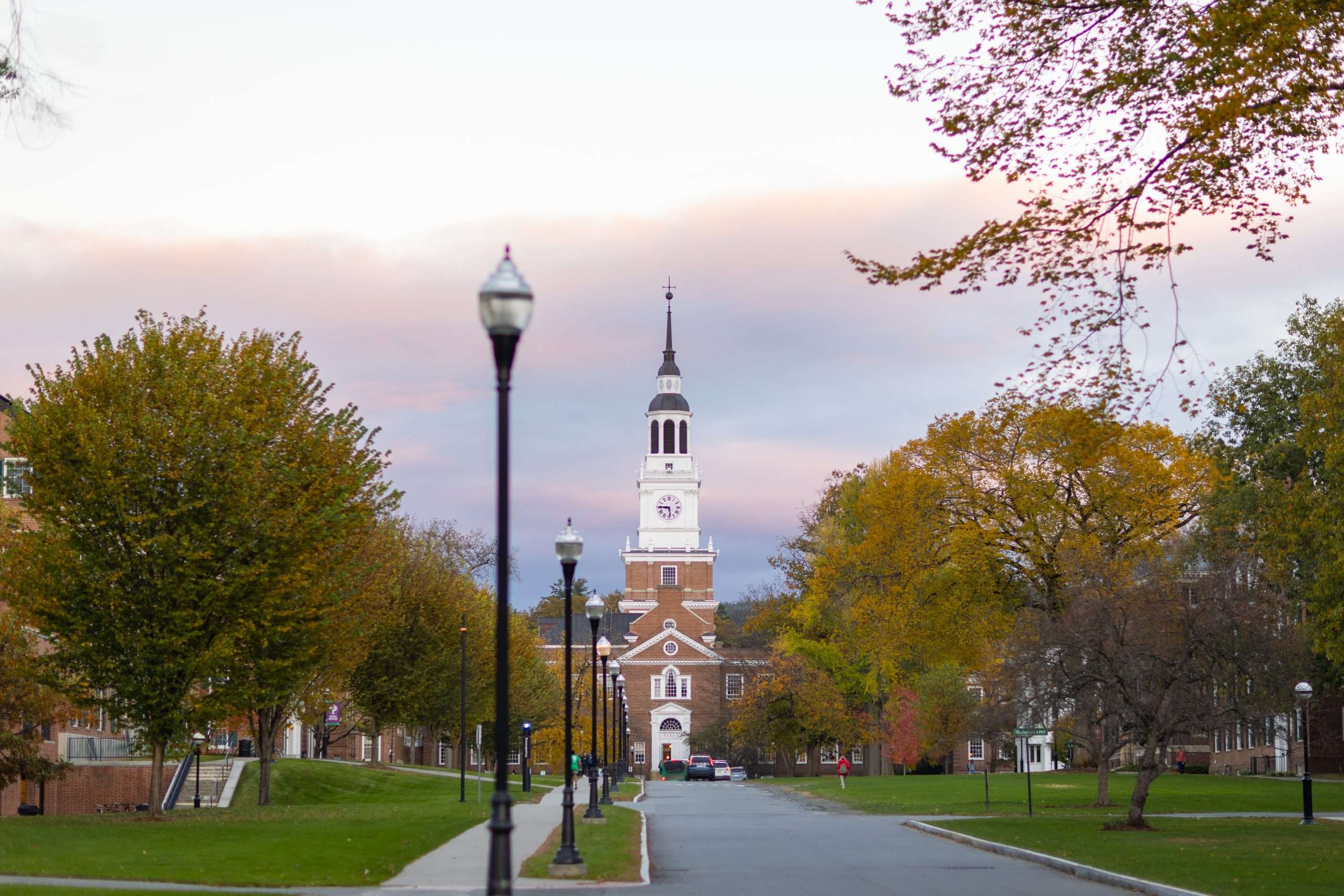 Baker Library is featured at Dartmouth College.