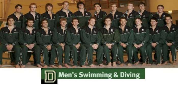 This is an image of Dartmouth's Men's Swimming & Diving Team.