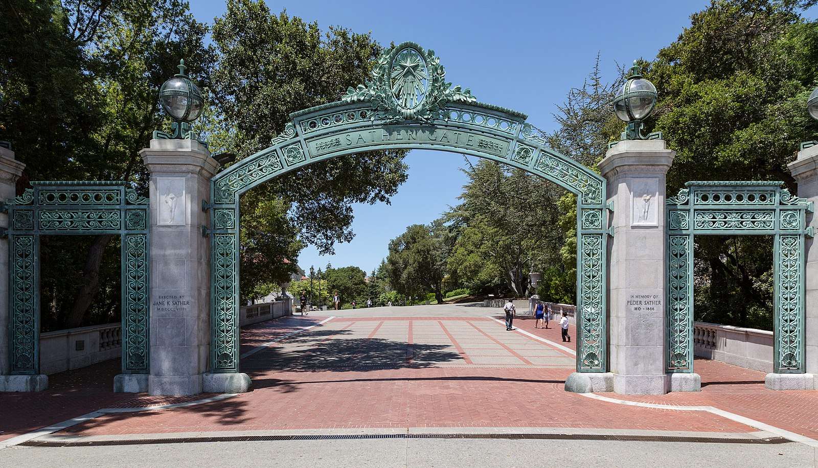 Sather Gate is featured at UC Berkeley.