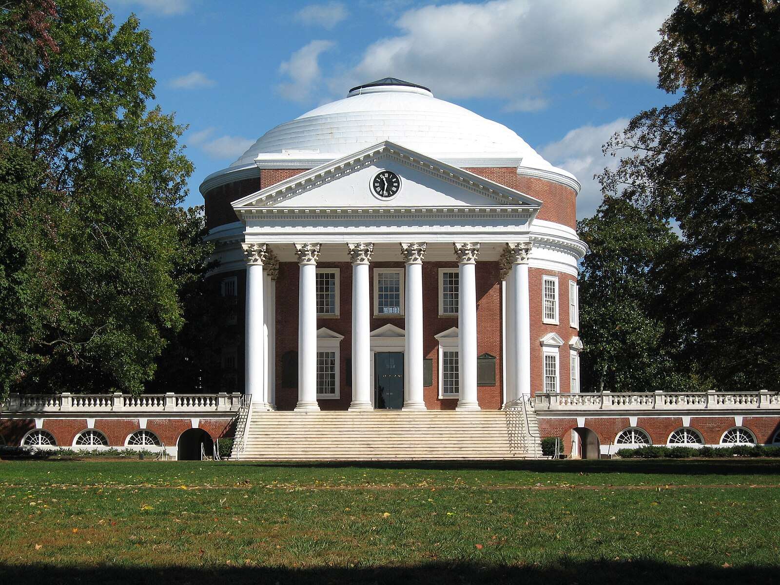 The rotunda is featured at the University of Virginia.